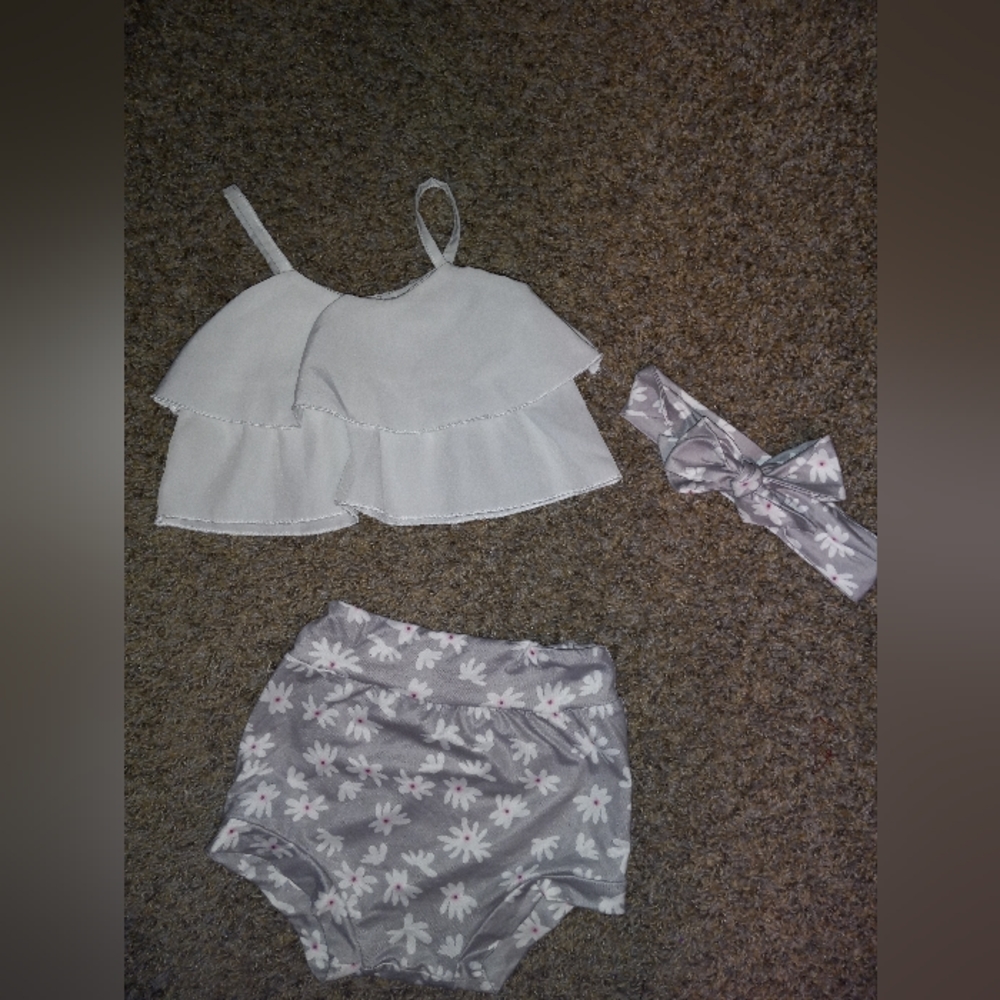 SHEIN Floral 3 Piece Toddler Outfit